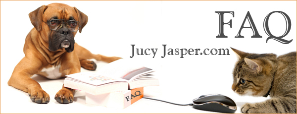 FAQ image of wise dog and cat playing with computer mouse.
